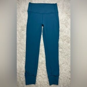 LULULEMON Leggings⭐️Slate Blue with Cutout details, High Waisted, Nulu Size 4